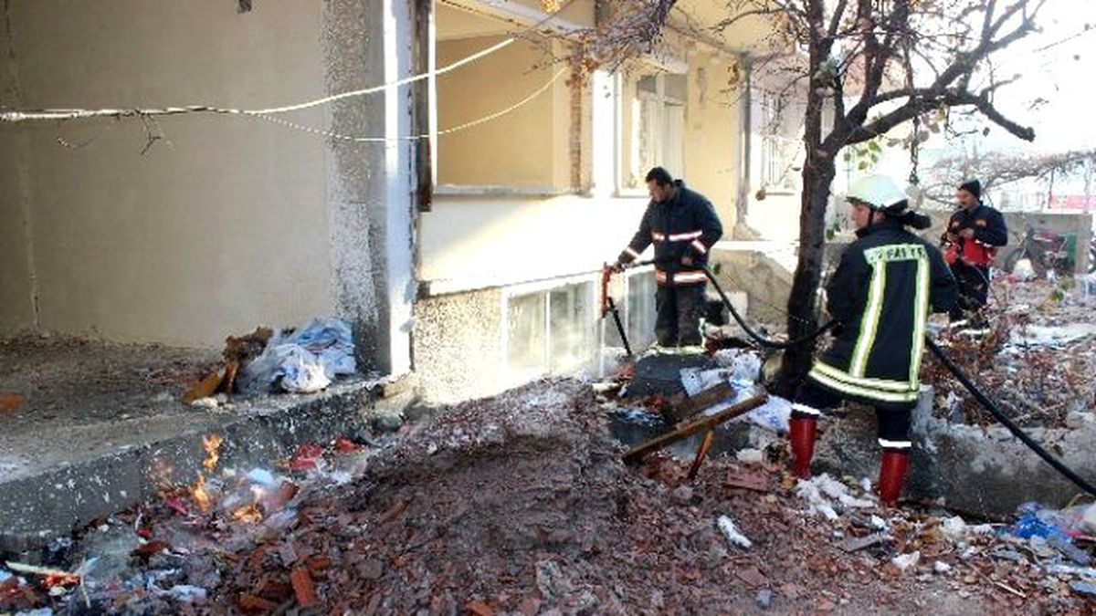 Doğalgaz Yangını Korkuttu