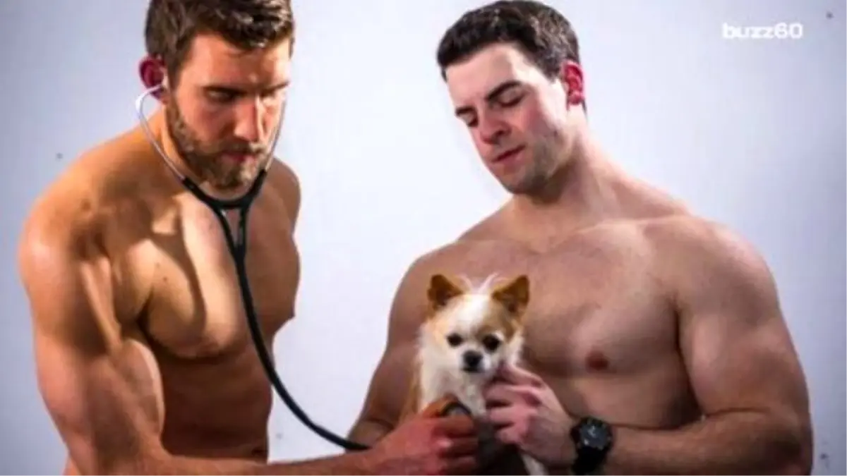 Hot Guys Holding Animals Printed İn New Charity Calendar