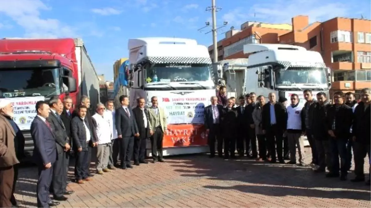 Yardım Tırları Dualarla Uğurlandı