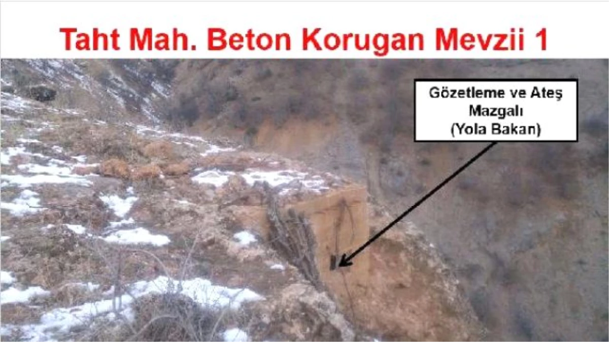 Yol Kesen PKK\'lı Teröristlerin Beton Koruganları İmha Edildi