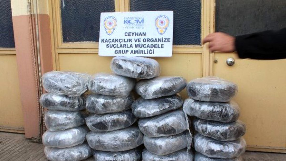 Ceyhan\'da Polis 105 Kilo Esrar Ele Geçirdi