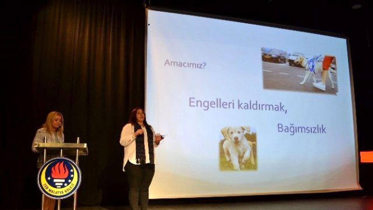Rehber Köpekler Derneği, TED Malatya Kolejinde Sunum Yaptı