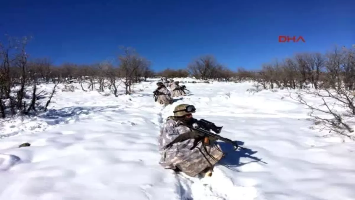 Siirt\'te PKK\'ya Yönelik -18 Derecede ve 40 Santimetre Kar Altında Dev Operasyon