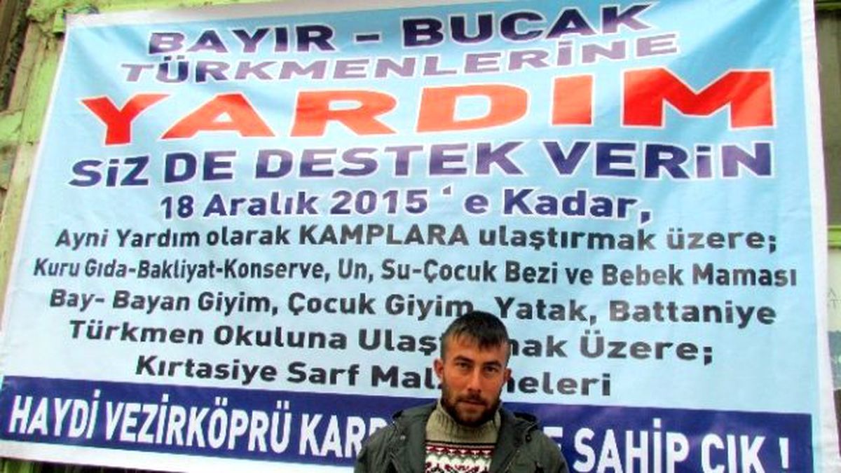 Bayır-bucak Türkmenlerine Tek Başına Yardım Topluyor