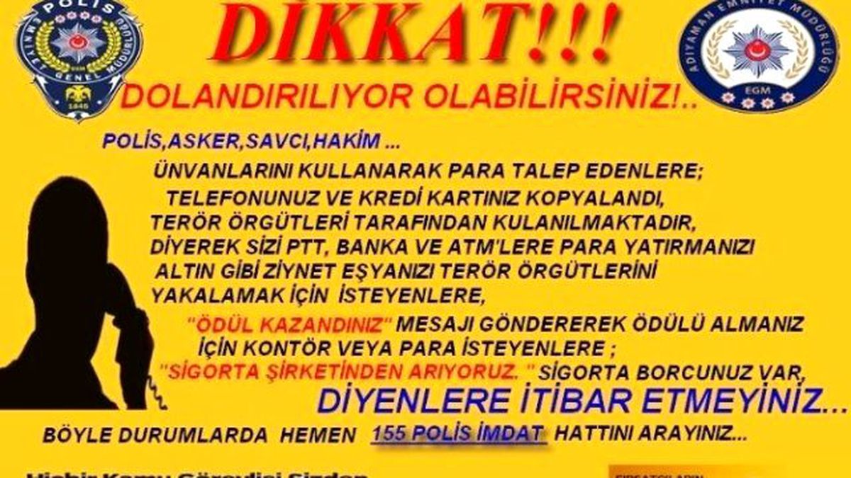 Adıyaman Polisi Dolandırıcılara Karşı Broşür Dağıtıyor