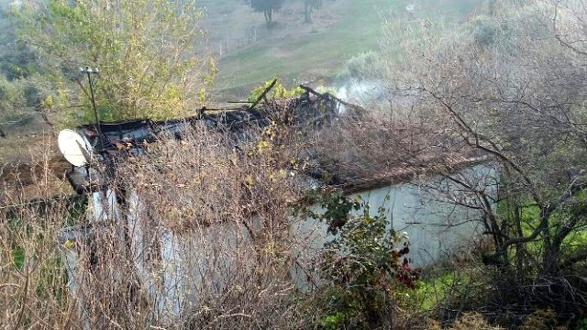 Çine\'de Yangın Bir Evi Kül Etti