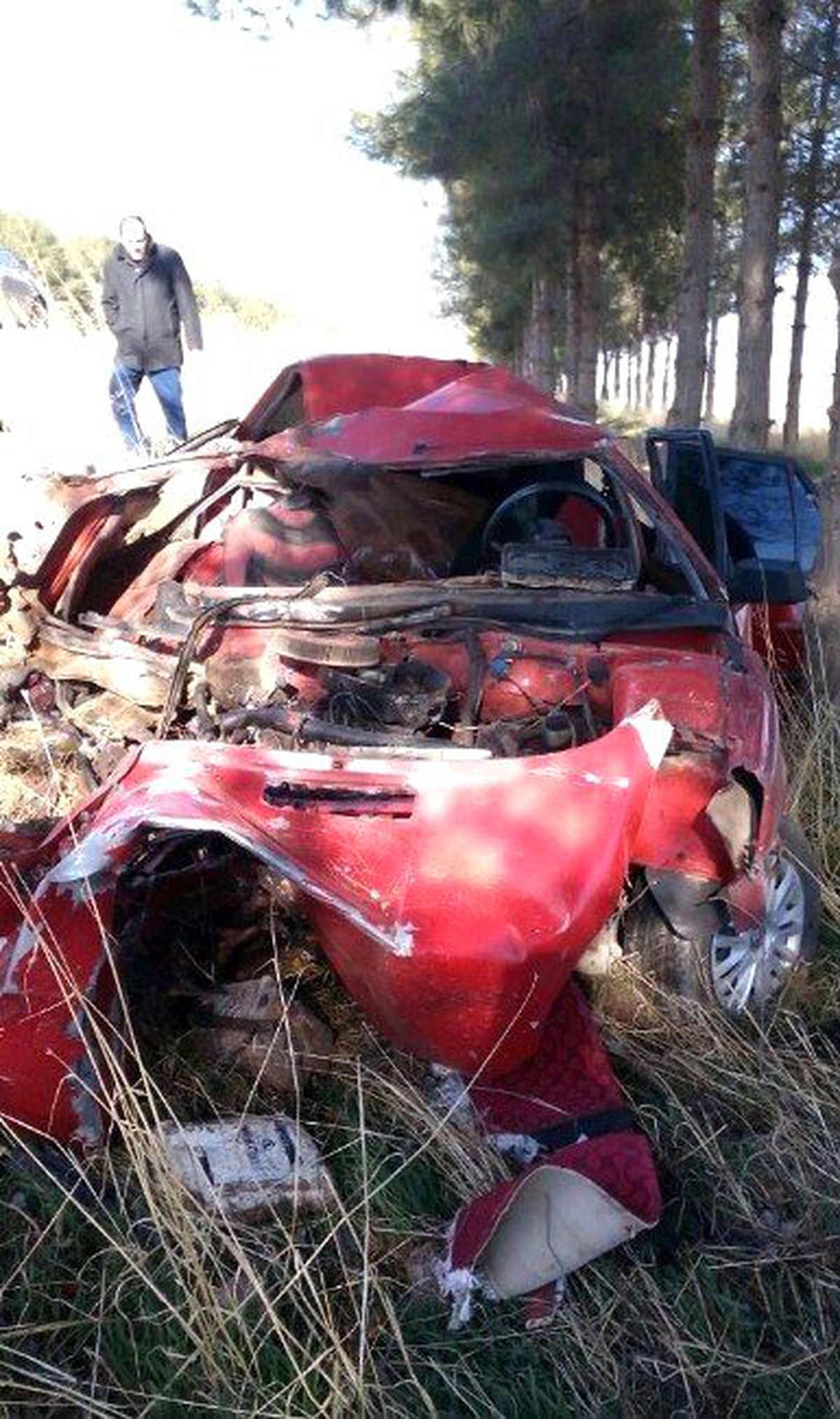 Hurda Yığınına Dönen Otomobilden 5 Kişi Sağ Kurtuldu