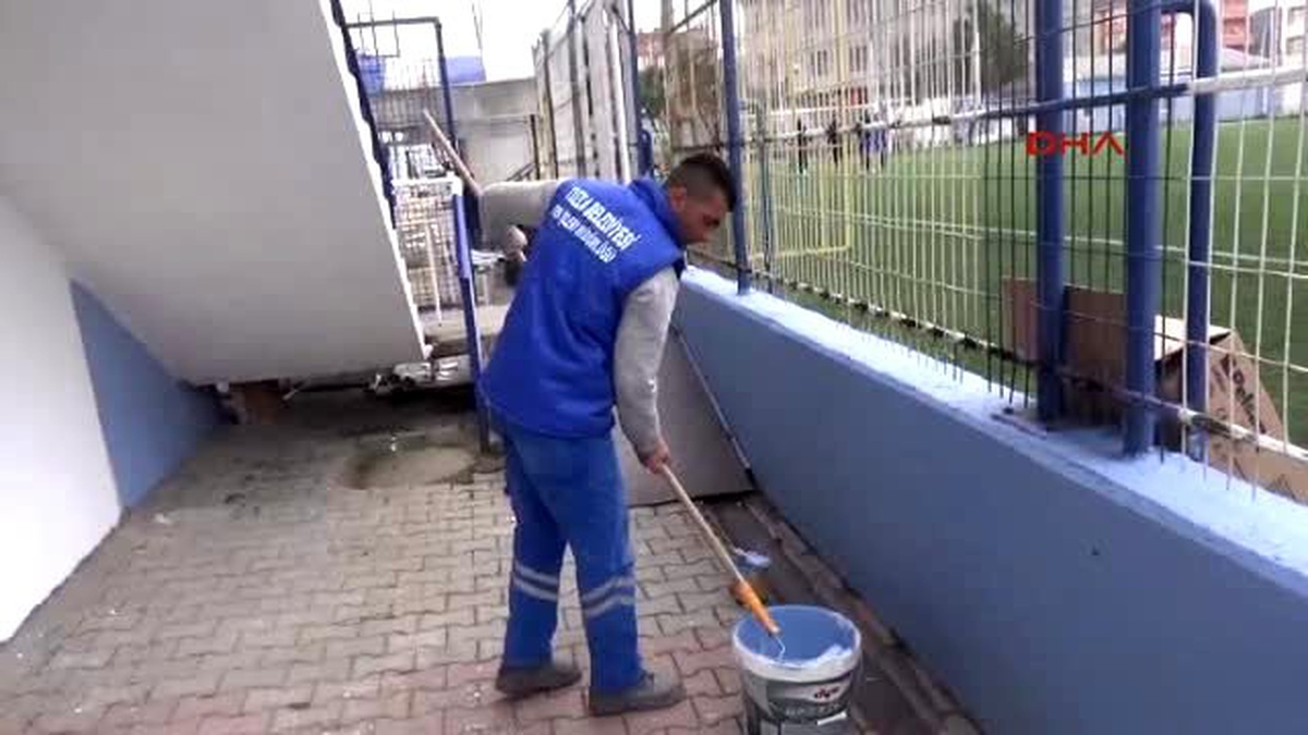 Tuzla Stadı\'nda Fenerbahçe İçin Hummalı Çalışma