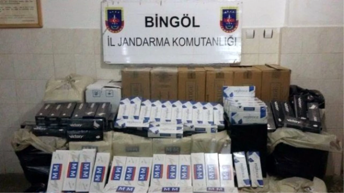 Bingöl\'de 21 Bin Paket Kaçak Sigara Ele Geçirildi