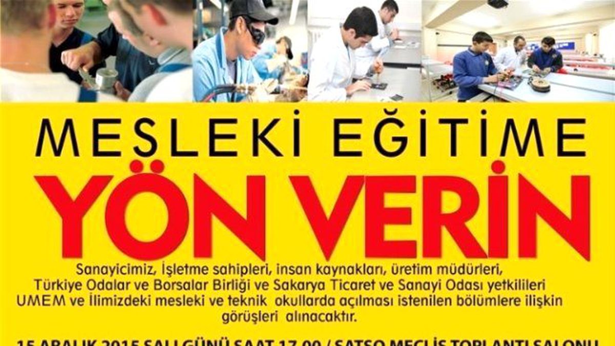 Umem Beceri 10, Meslek Eğitim ve Nitelikli İstihdam Satso\'da Konuşulacak