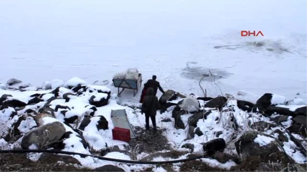 Ardahan Sibirya Soğukları Çıldır Gölünü Dondurdu