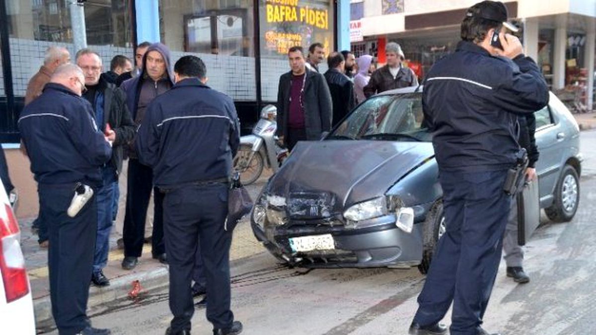 Bafra\'da Kaza: 2 Yaralı