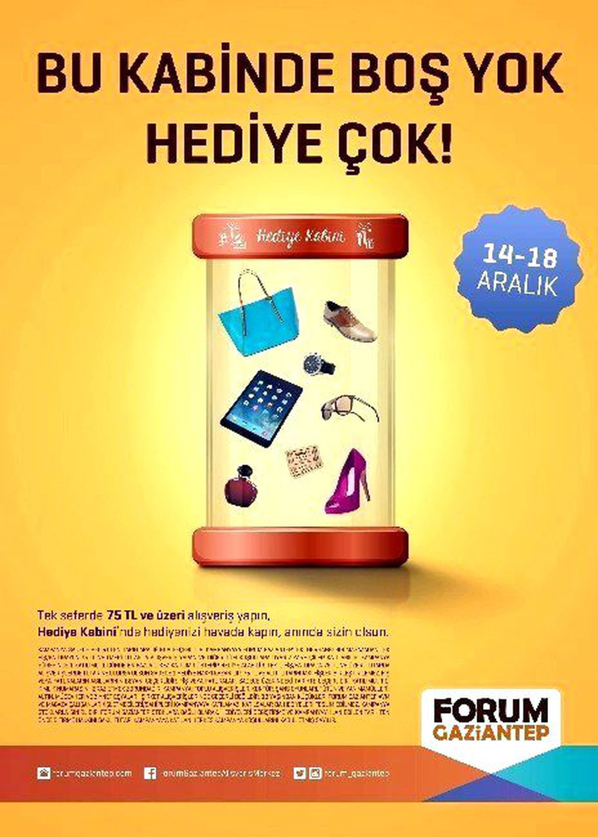 Forum Gaziantep\'teki Kabinde, Hediye Yağmuru Devam Ediyor