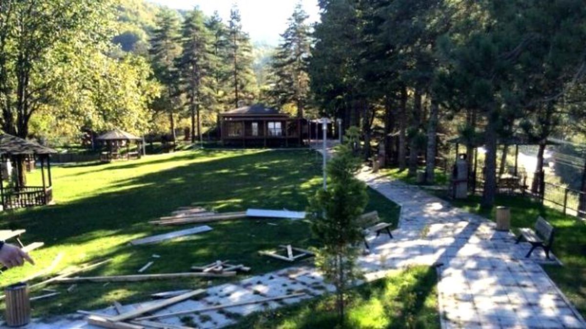 Samandere Şelale Alanında Düzenleme