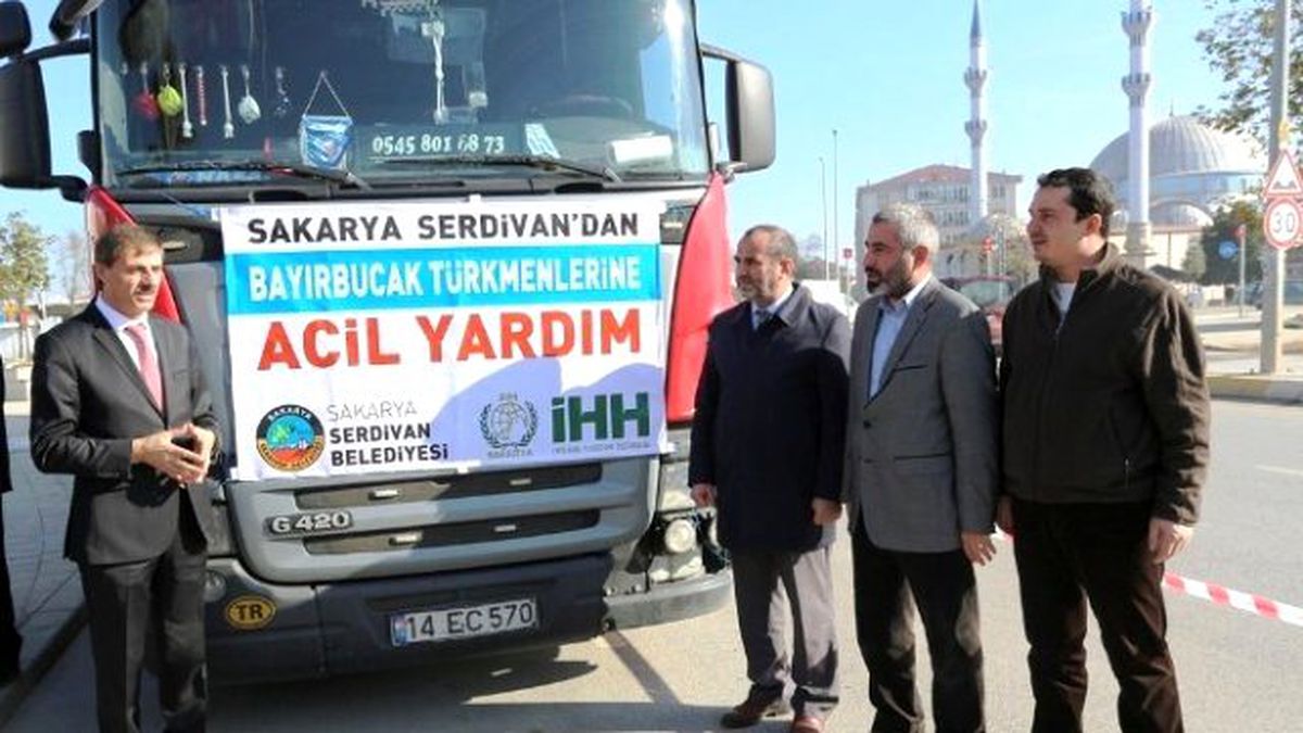 Serdivan\'dan Bayırbucak Türkmenleri\'ne Destek