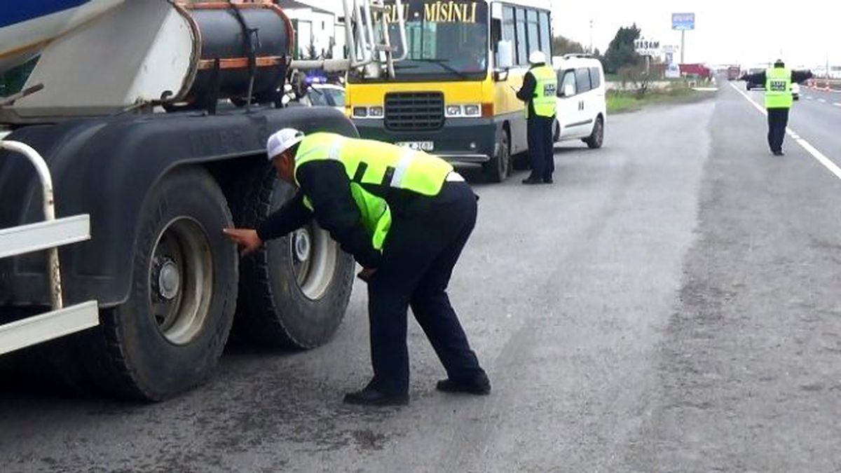 Tekirdağ\'da Kış Lastiği Denetimleri