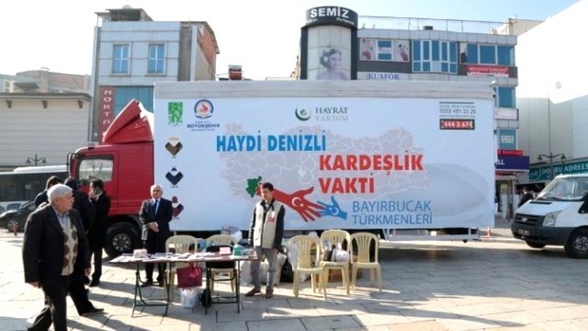 Denizli\' Den Suriye Türkmenlerine Yardım