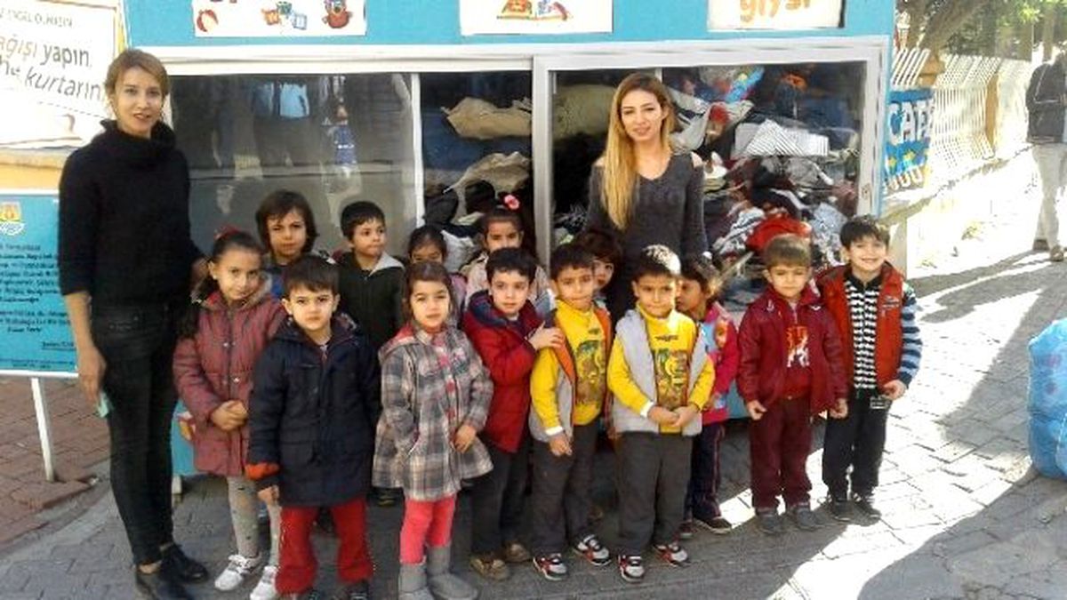 Minik Öğrencilerden Örnek Davranış