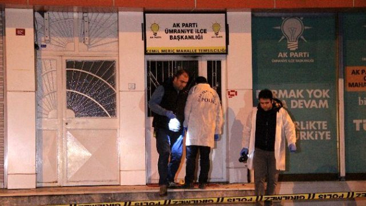 AK Parti Mahalle Temsilciliğine Molotoflu Saldırı