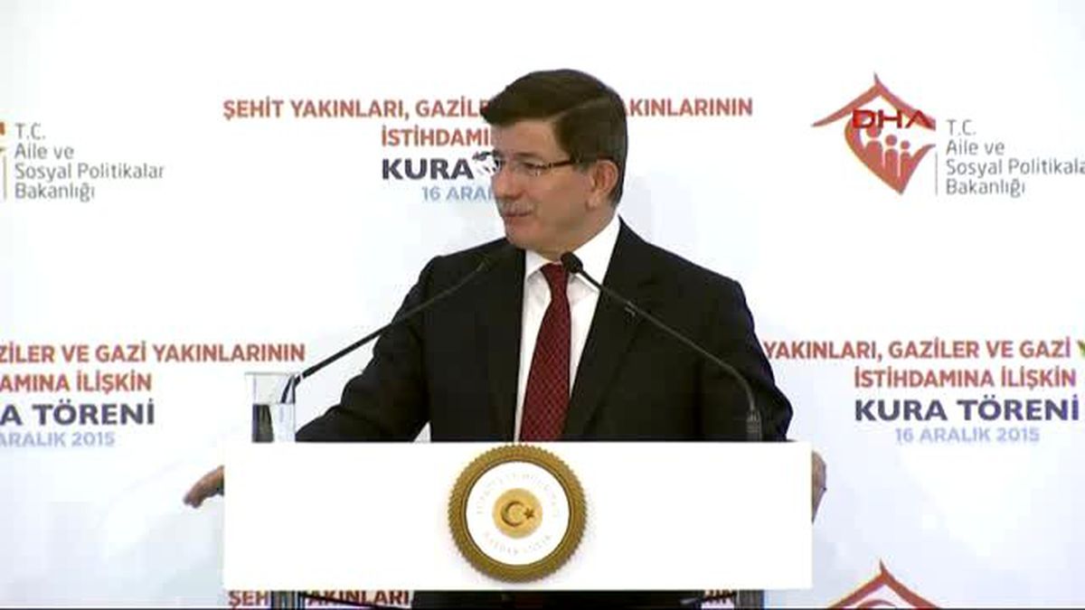 Davutoğlu Sur\'da Cizre\'de Silopi\'de Terör Odakları Kesinlikle Temizleninceye Kadar Mücadelemiz...