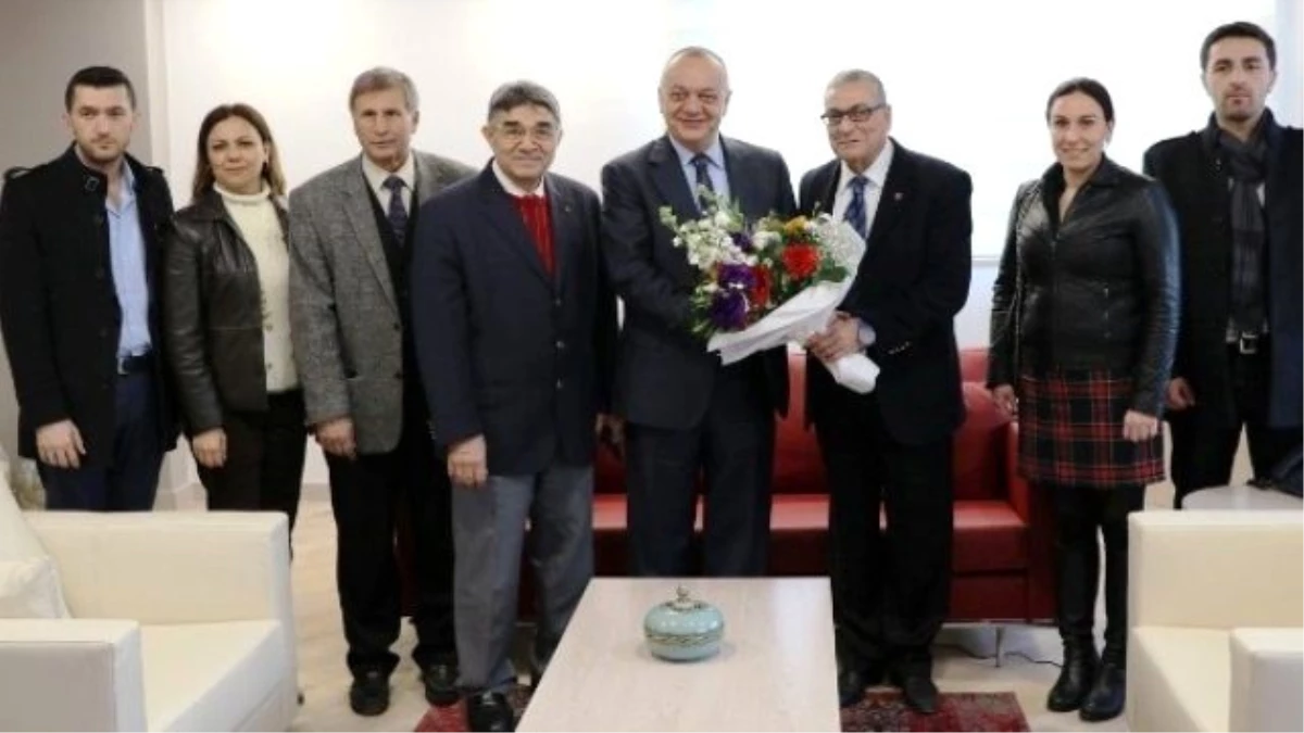 Manisa Gazeteciler Cemiyeti\'nden Başkan Ergün ve Çelik\'e Ziyaret