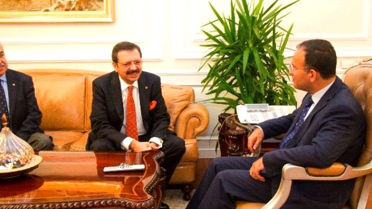 Bakan Bozdağ\'a, TOBB\'dan Hayırlı Olsun Ziyareti