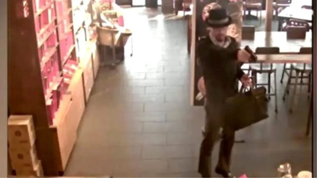 Super Stylish Guy Robs Starbucks