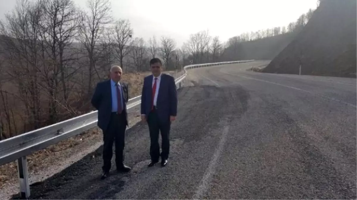 Başkan Yalçın, Ahı Dağı Yolundaki Çalışmaları Yerinde İnceledi