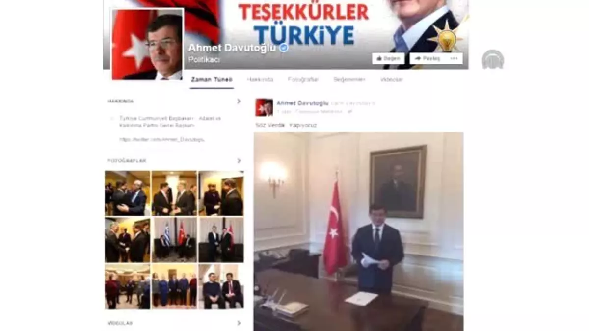 Davutoğlu, Facebook Canlı Yayınında Vatandaşlara Seslendi