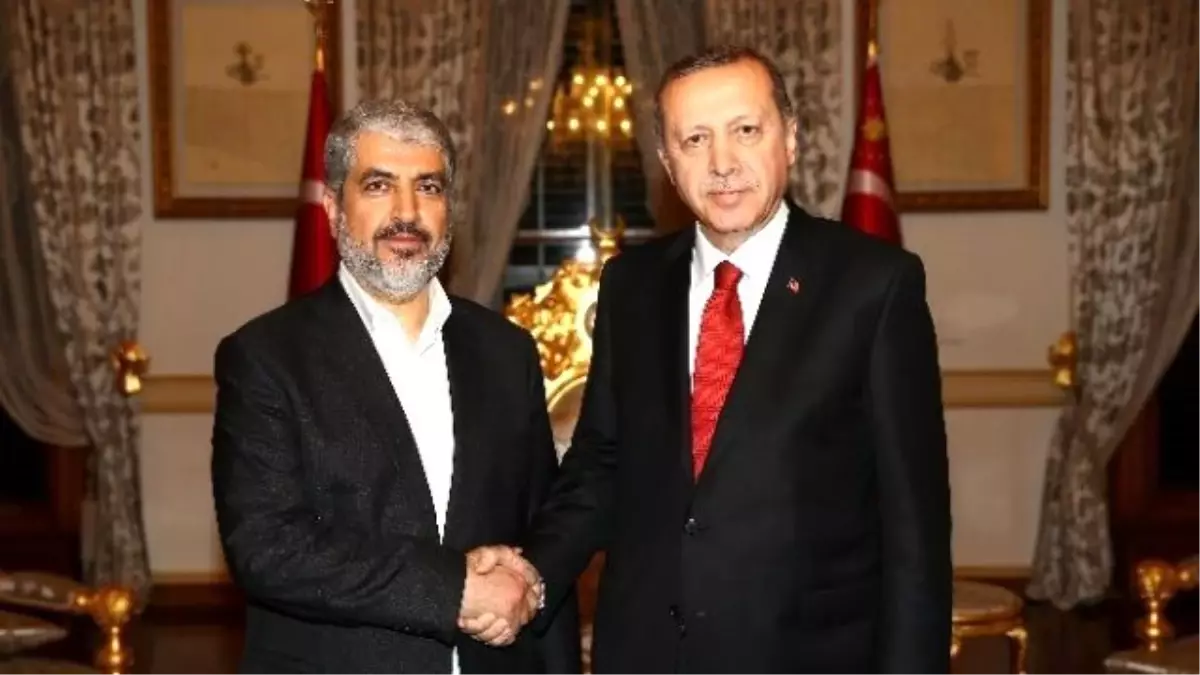 Cumhurbaşkanı Erdoğan, Hamas Yöneticisi Halid Meşal\'le Görüştü