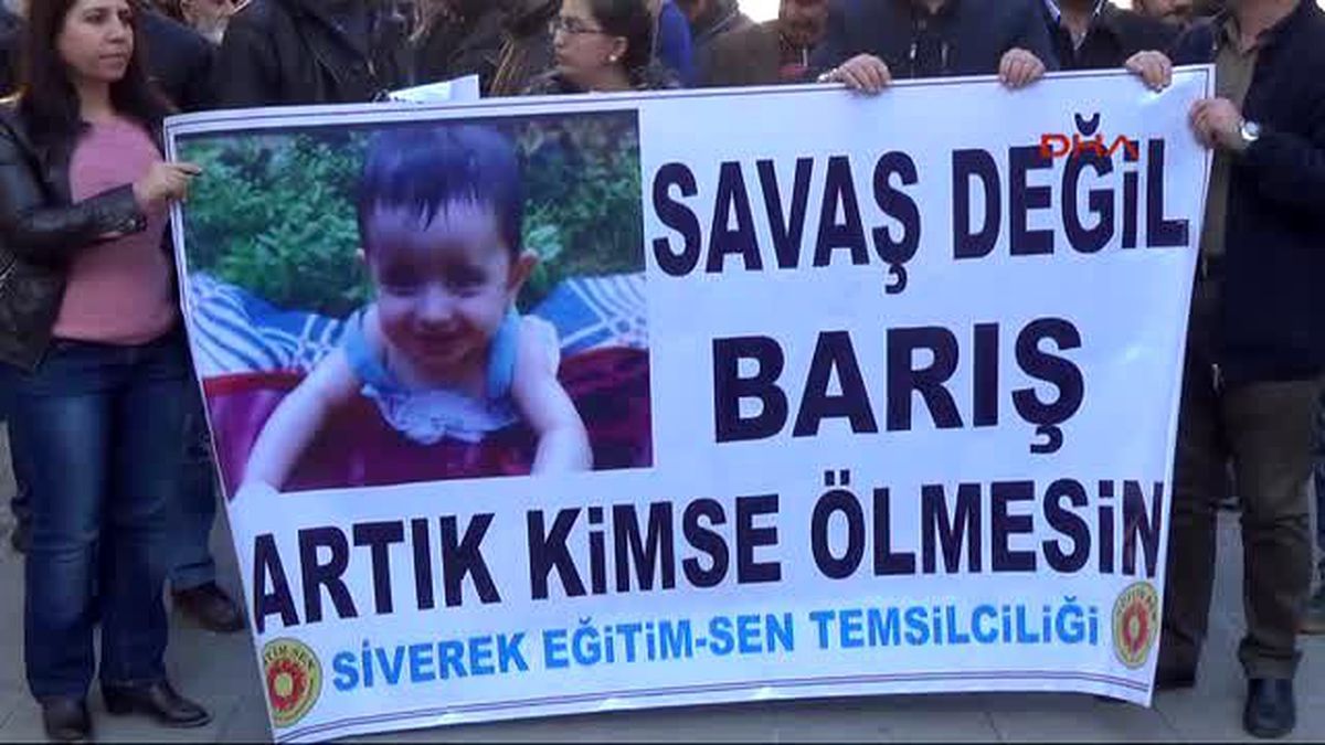 Siverek\'te Öğretmenlerden Cizre ve Silopi Protestosu