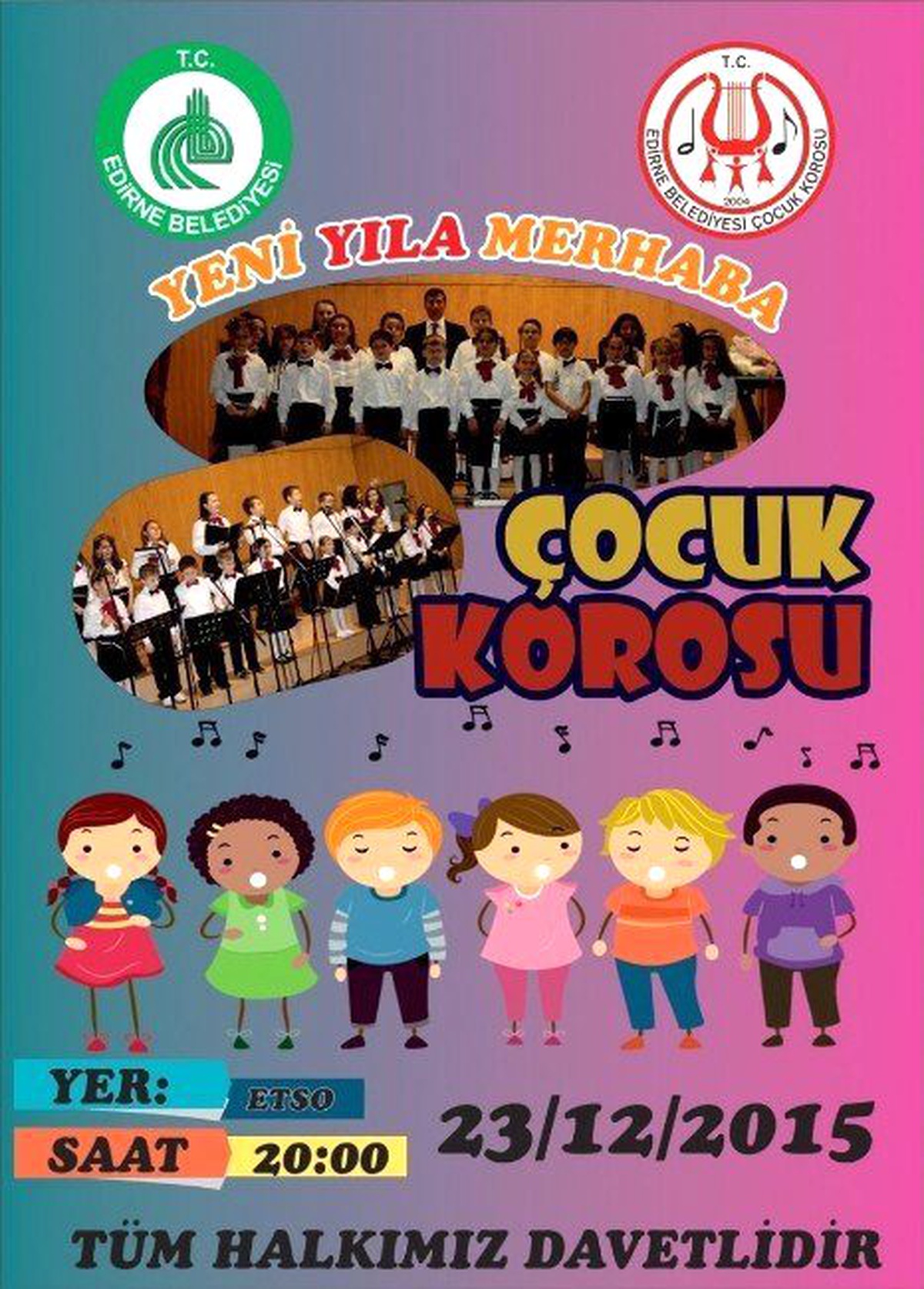 Çocuk Korosu\'ndan \'Yeni Yıla Merhaba\' Konseri