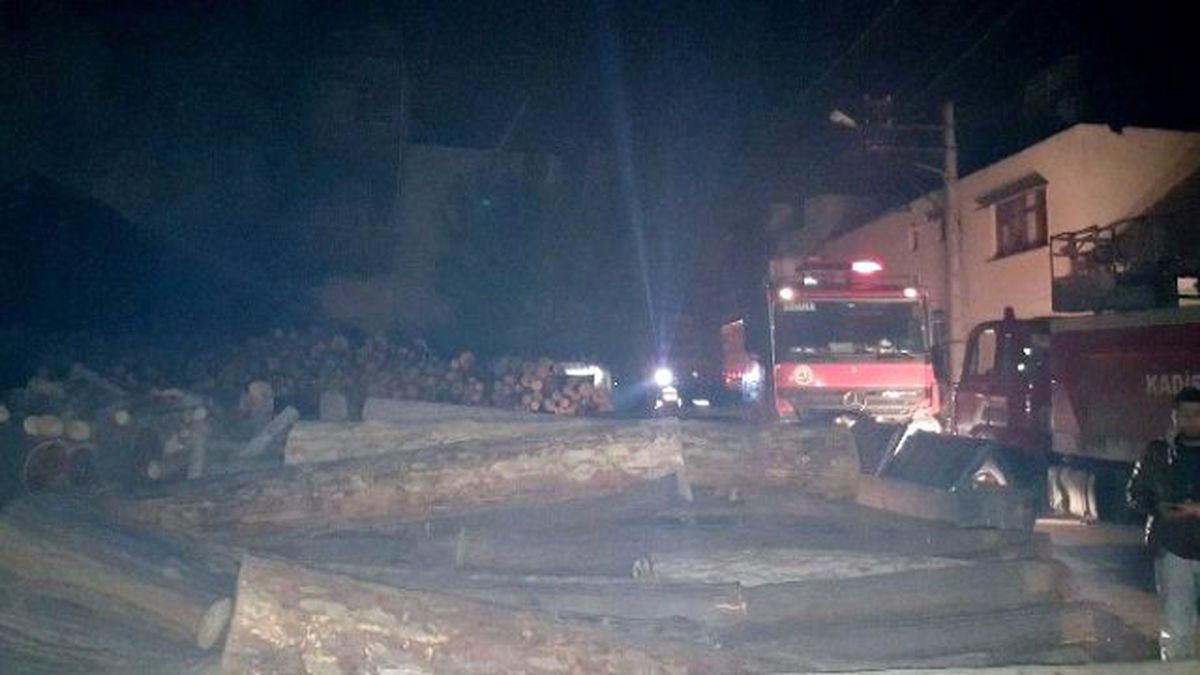 Marangoz Atölyesindeki Yangın Korkuttu