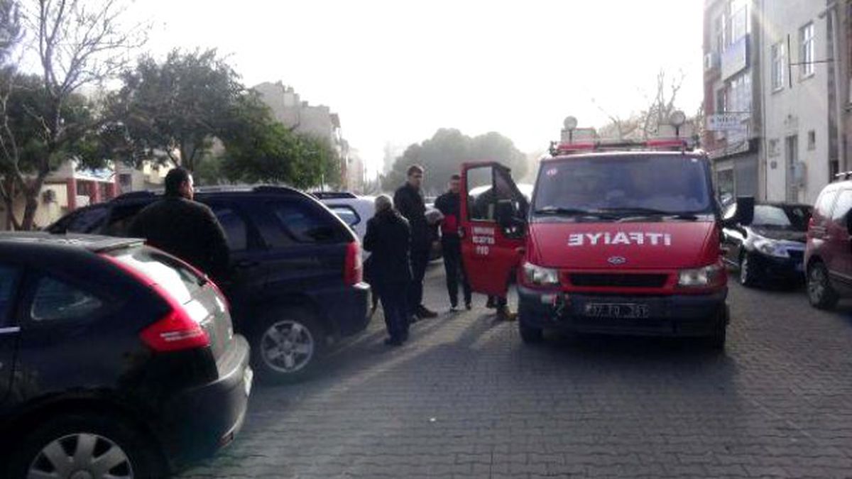 Ağaçta Mahsur Kalan Kediyi İtfaiye Kurtardı