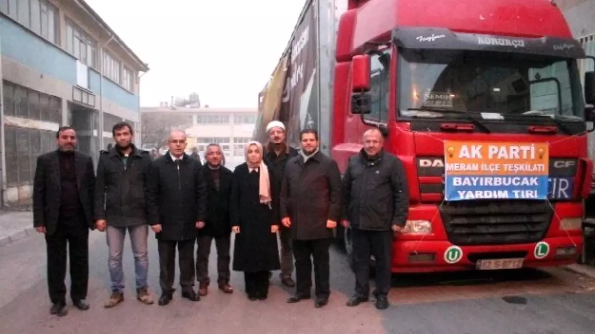 AK Parti Meram\'dan Türkmenlere Yardım Tır\'ı