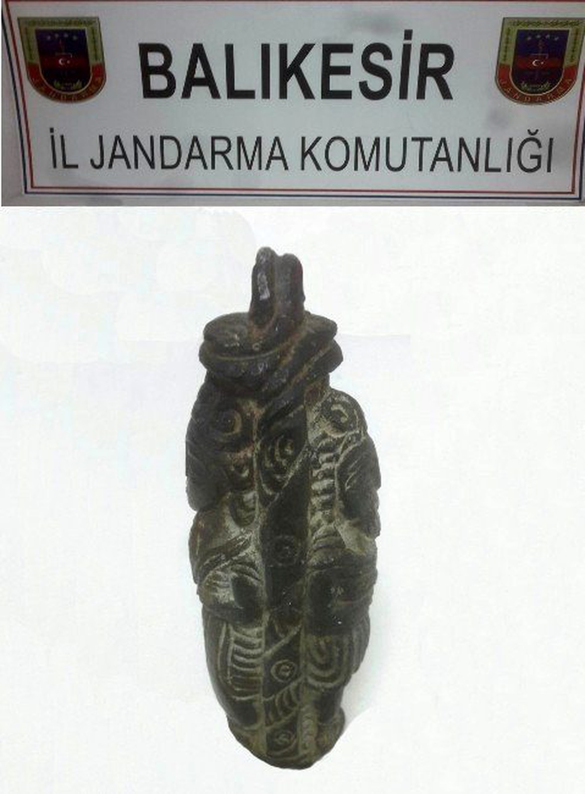 Jandarma 4 Bin Yıllık Heykel Ele Geçirdi