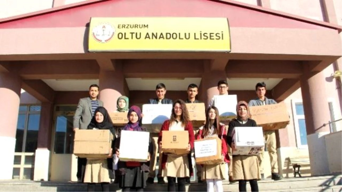 Oltu Anadolu Lisesi Öğrencilerinden Bayırbucak Türkmenlerine Yardım