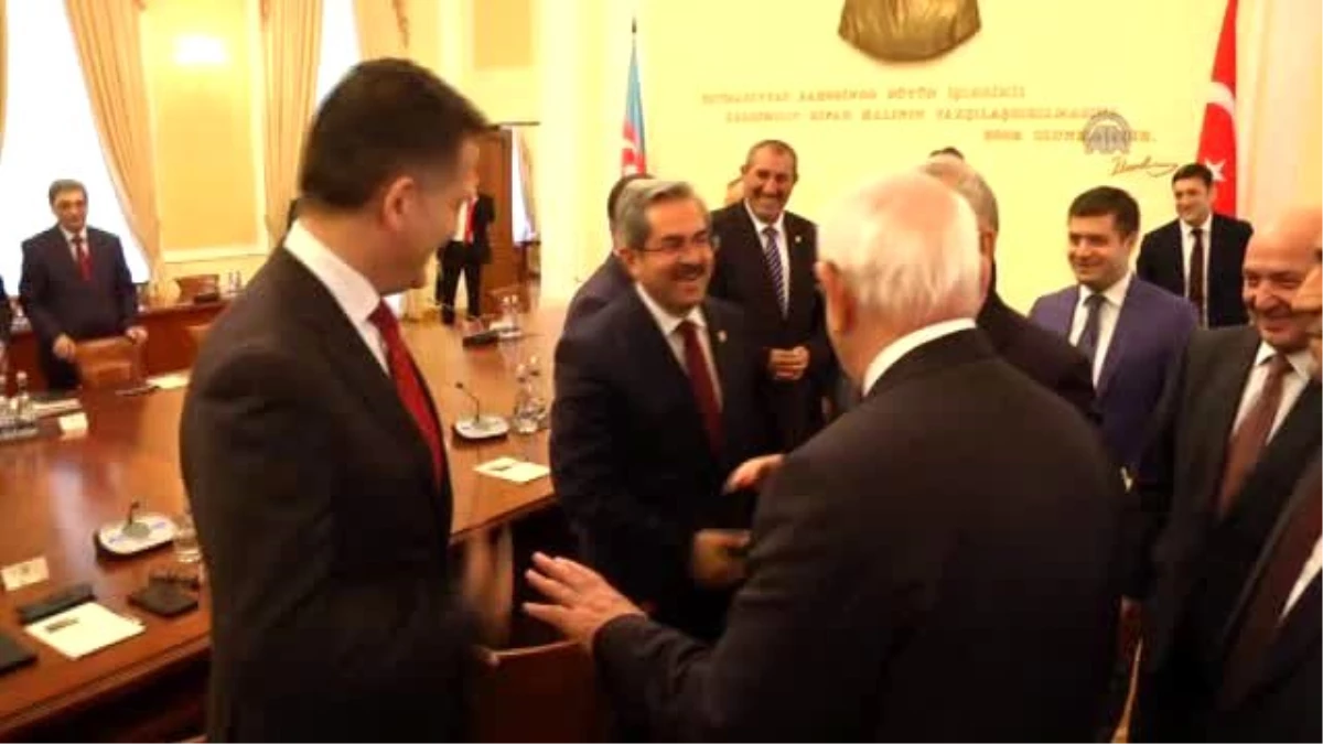 TBMM Başkanı Kahraman, Azerbaycan Başbakanı Rasizade ile Görüştü