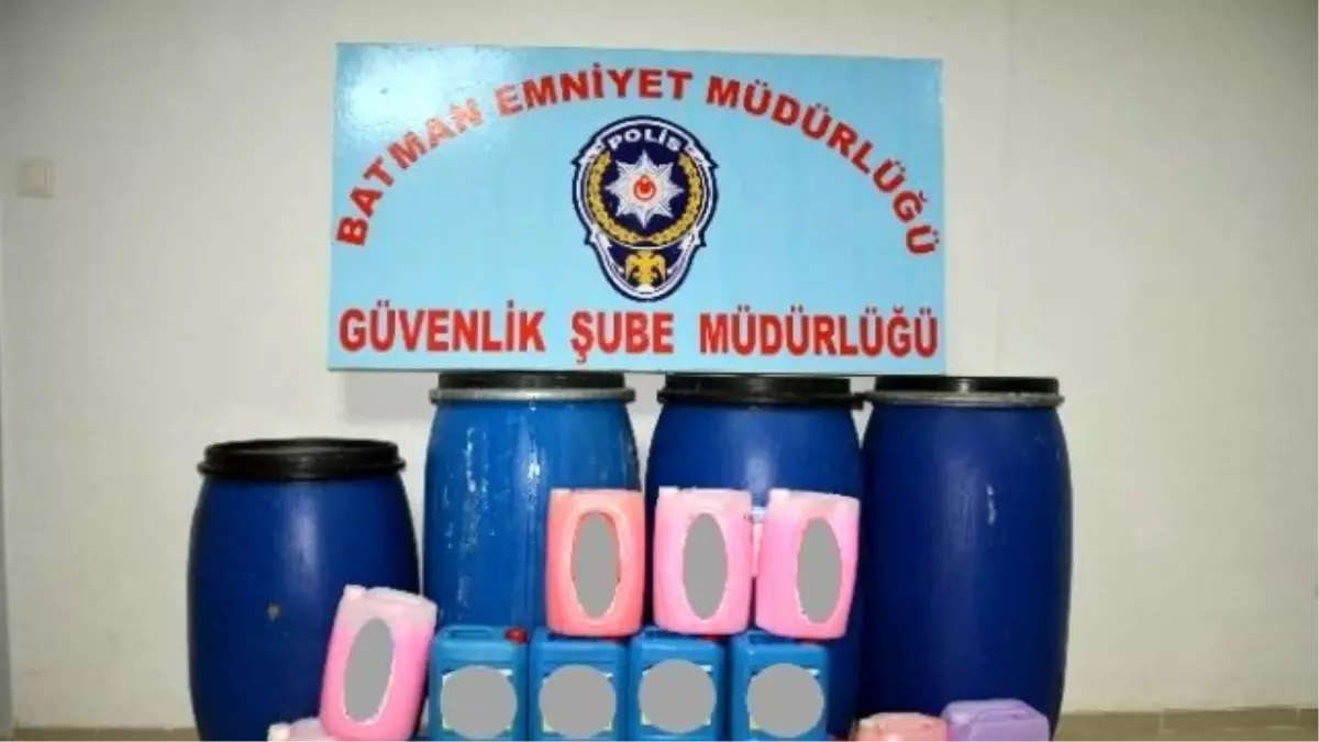 Batman\'da 600 Litre Sıvı Deterjan Ele Geçirildi