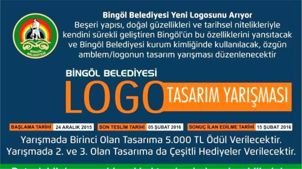 Bingöl Belediyesi Logosunu Arıyor