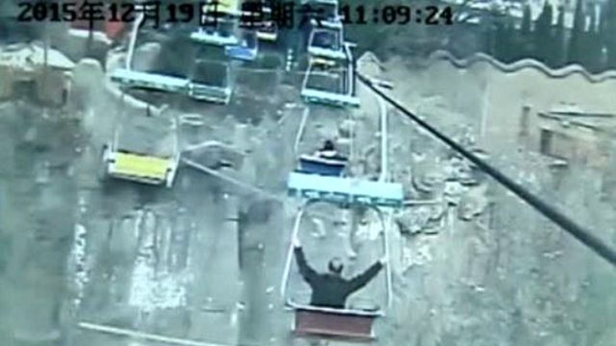 Şoke Sokan Olay! Çinli Adam Teleferikten Kaplan Kafesine Atladı