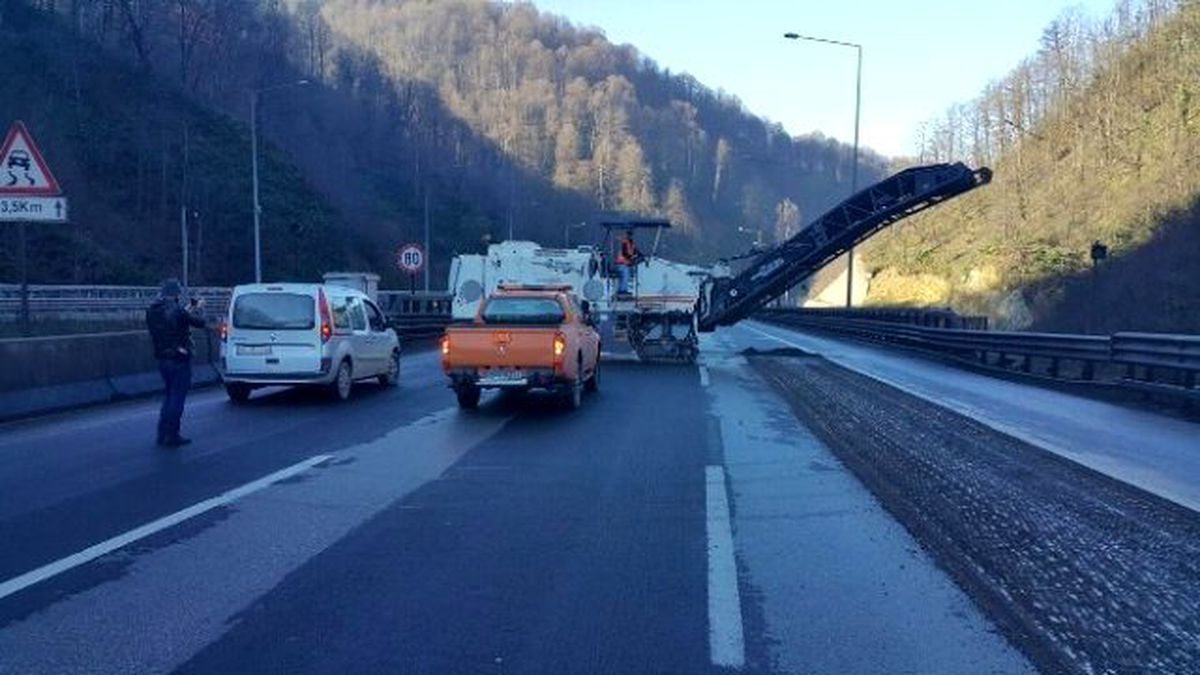 Bolu Tünellerini Kapatan Çalışma Devam Ediyor