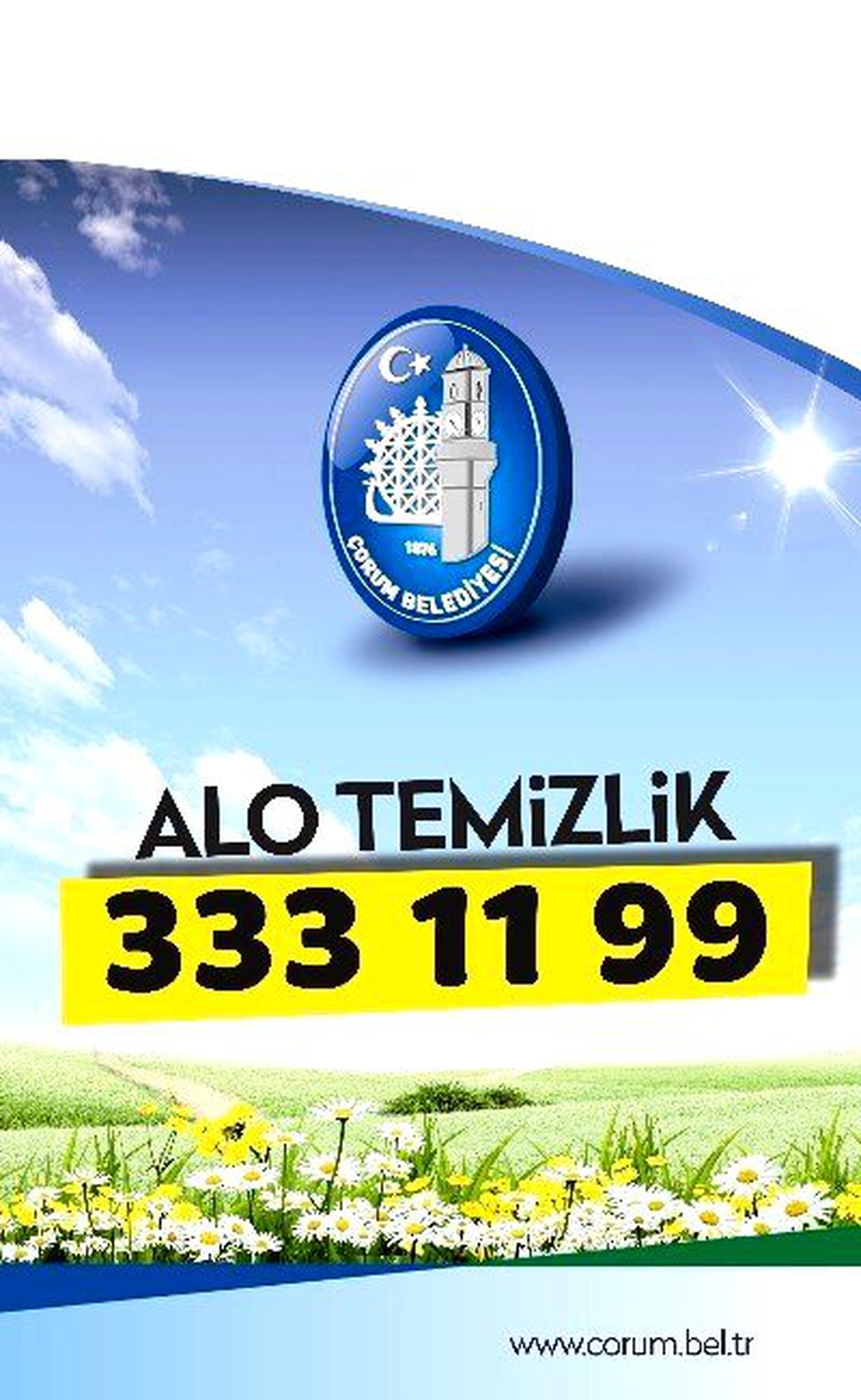 Çorum Belediyesi\'nin "Alo Temizlik Hattı" Hizmette