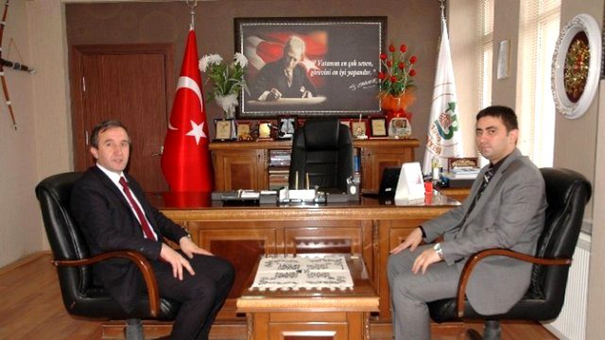 Kaymakam Çiğdem, Belediye Başkanı Uçar\'ı Ziyaret Etti