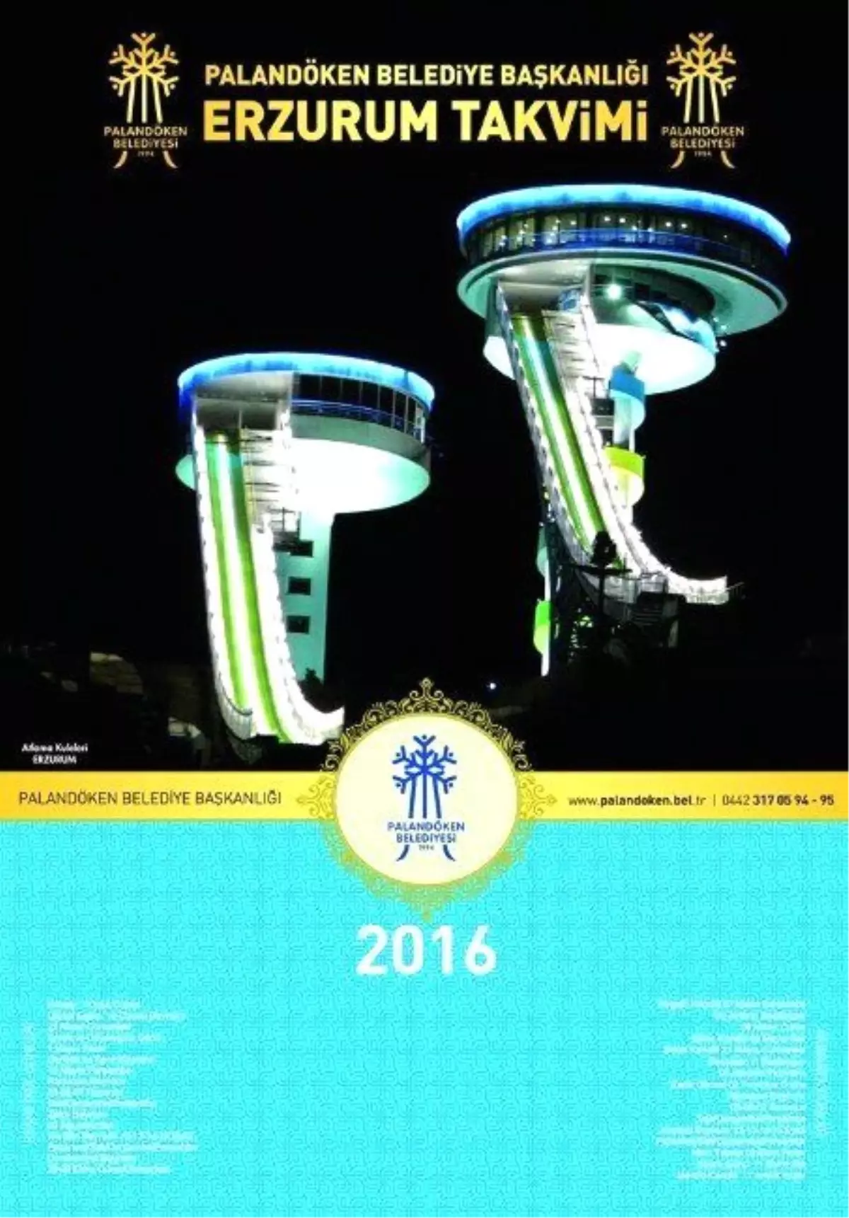 Palandöken Belediyesinin Beklenen 2016 Yılı Şehir Takvimi Çıktı
