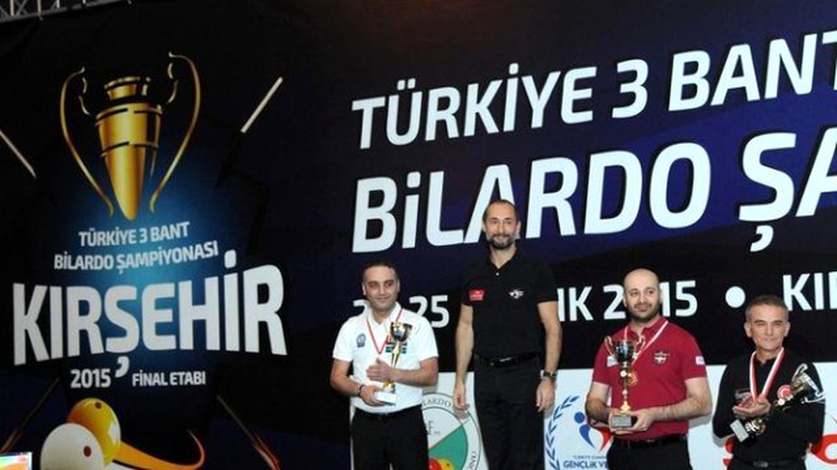Türkiye 3 Bant Bilardo Şampiyonası Tamamlandı