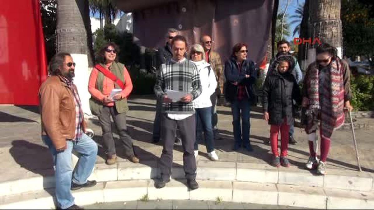 Bodrum Göçmenlere Destek Eylemi