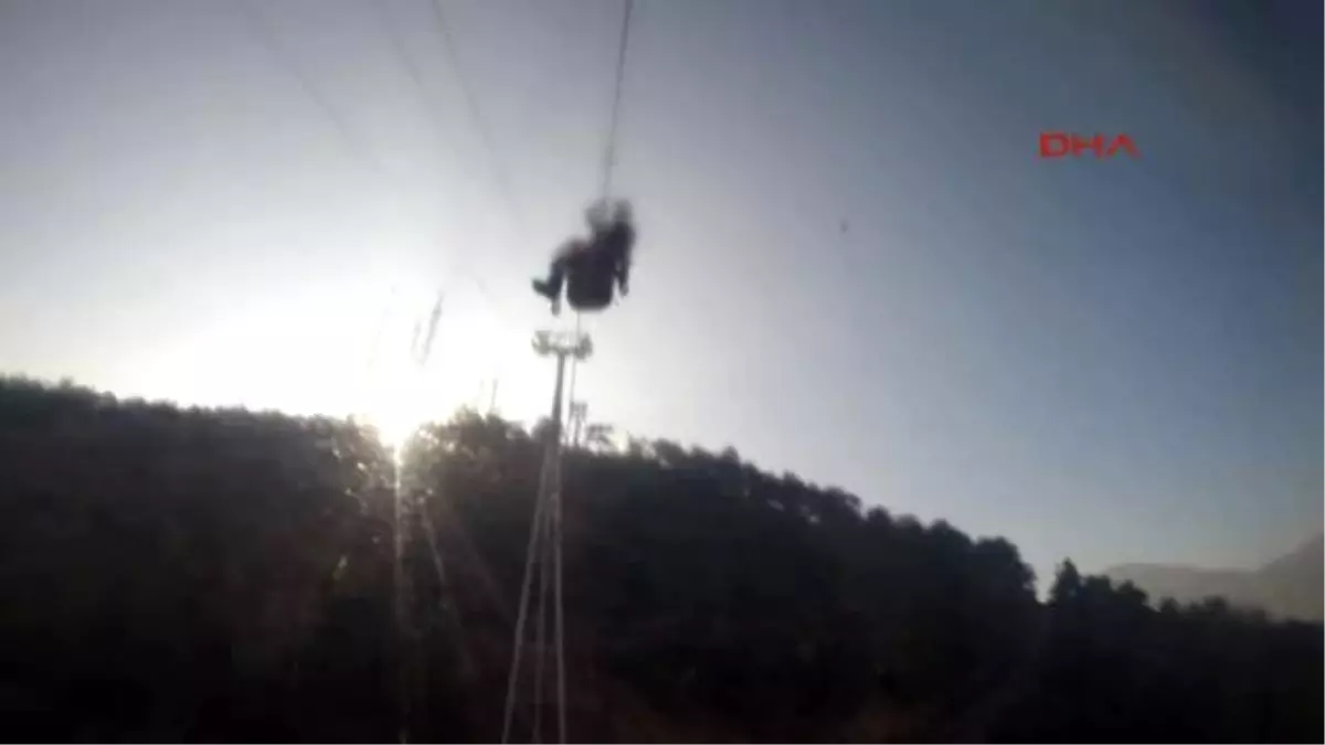 İzmir Teleferikte Nefes Kesen Tatbikat