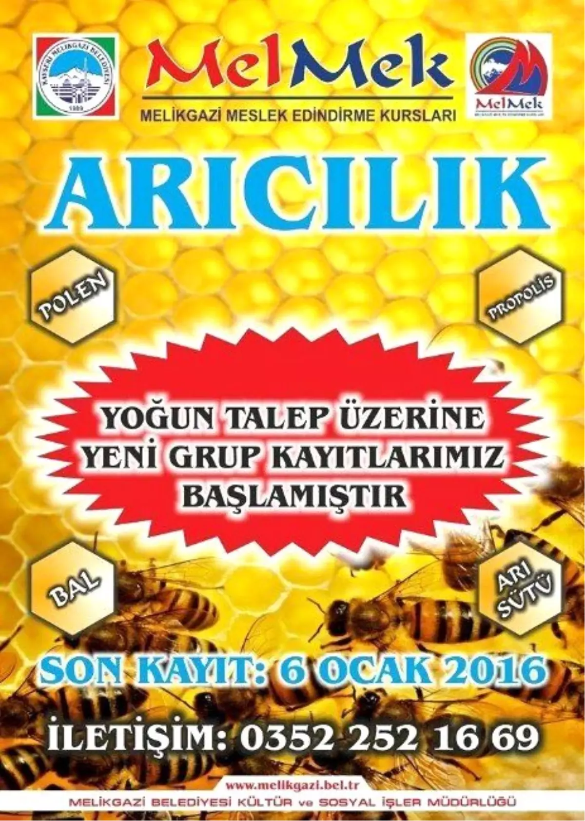 Arıcılık Kursuna Yoğun Talep