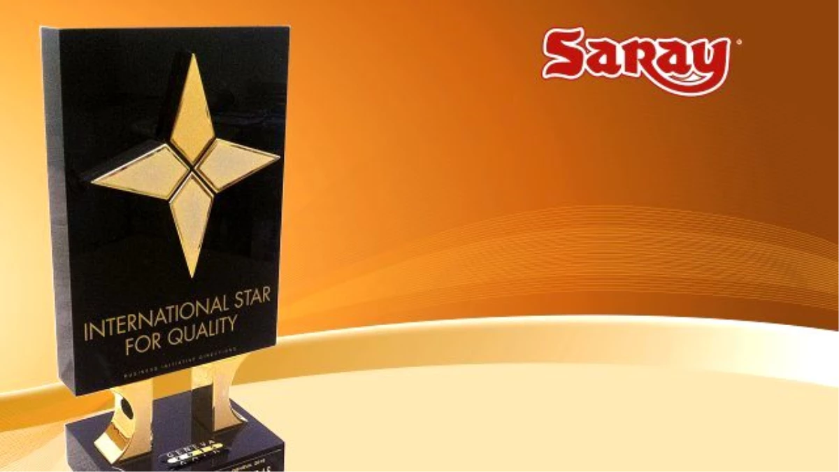 Saray Bisküvi Kalitesine Uluslararası Ödül